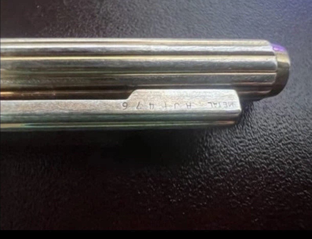 Dior Ballpoint Pen Solid SILVER 925 Rotating Writes Vintage