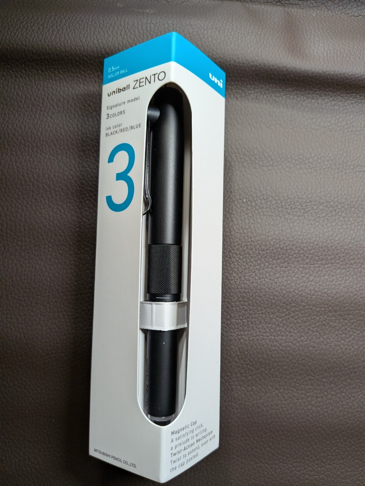 DDP/Uniball ZENTO Signature 3-Color Roller Pen 0.5mm/Magnetic Cap/Japan