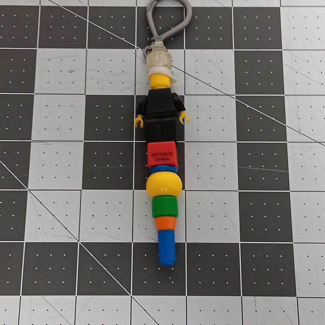 Lego City Police Officer Pen Key Chain 6 Inch Loose Toy Replacement