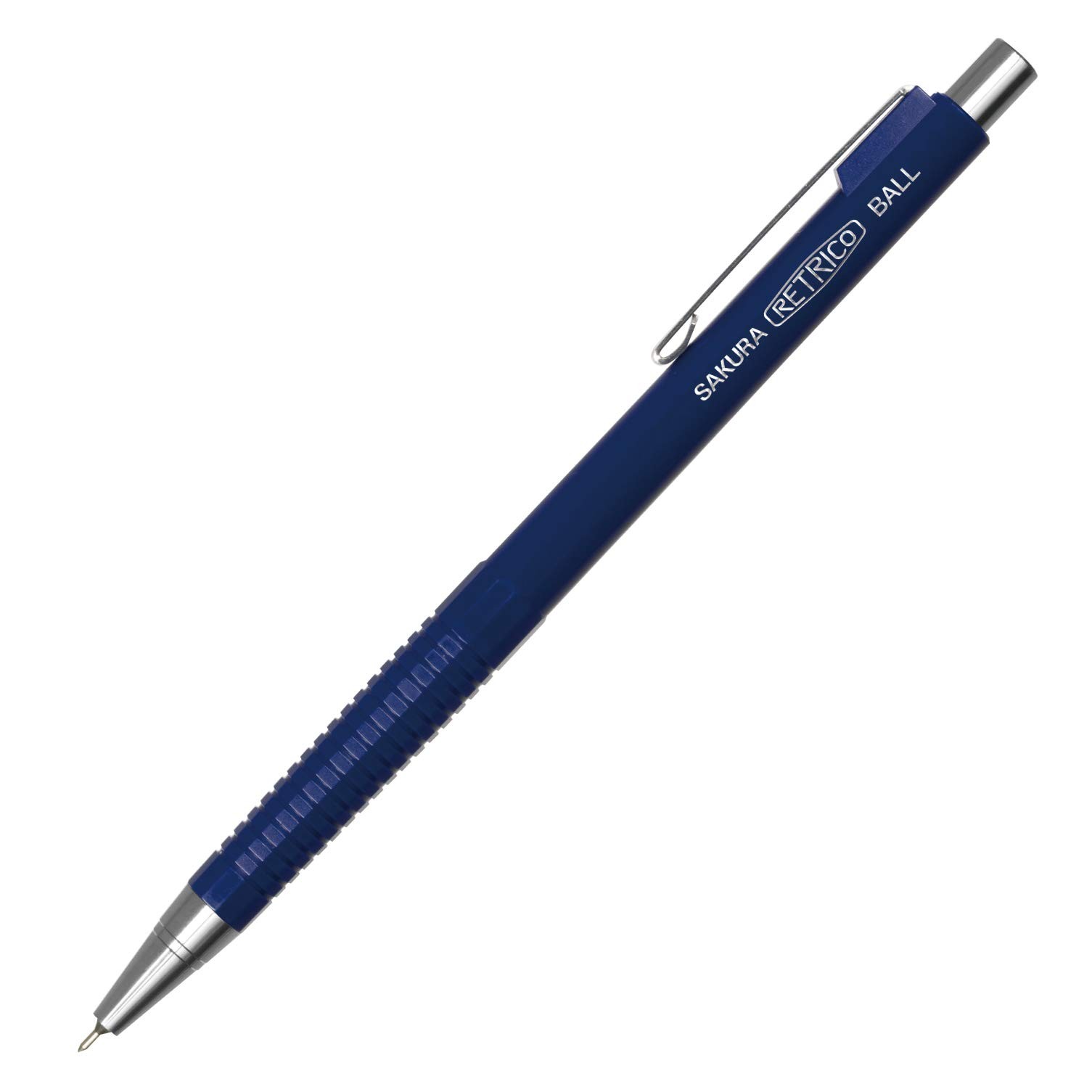 Oil-based ballpoint pen Retrico 0.4mm Black ink 10 Pieces Deep Blue