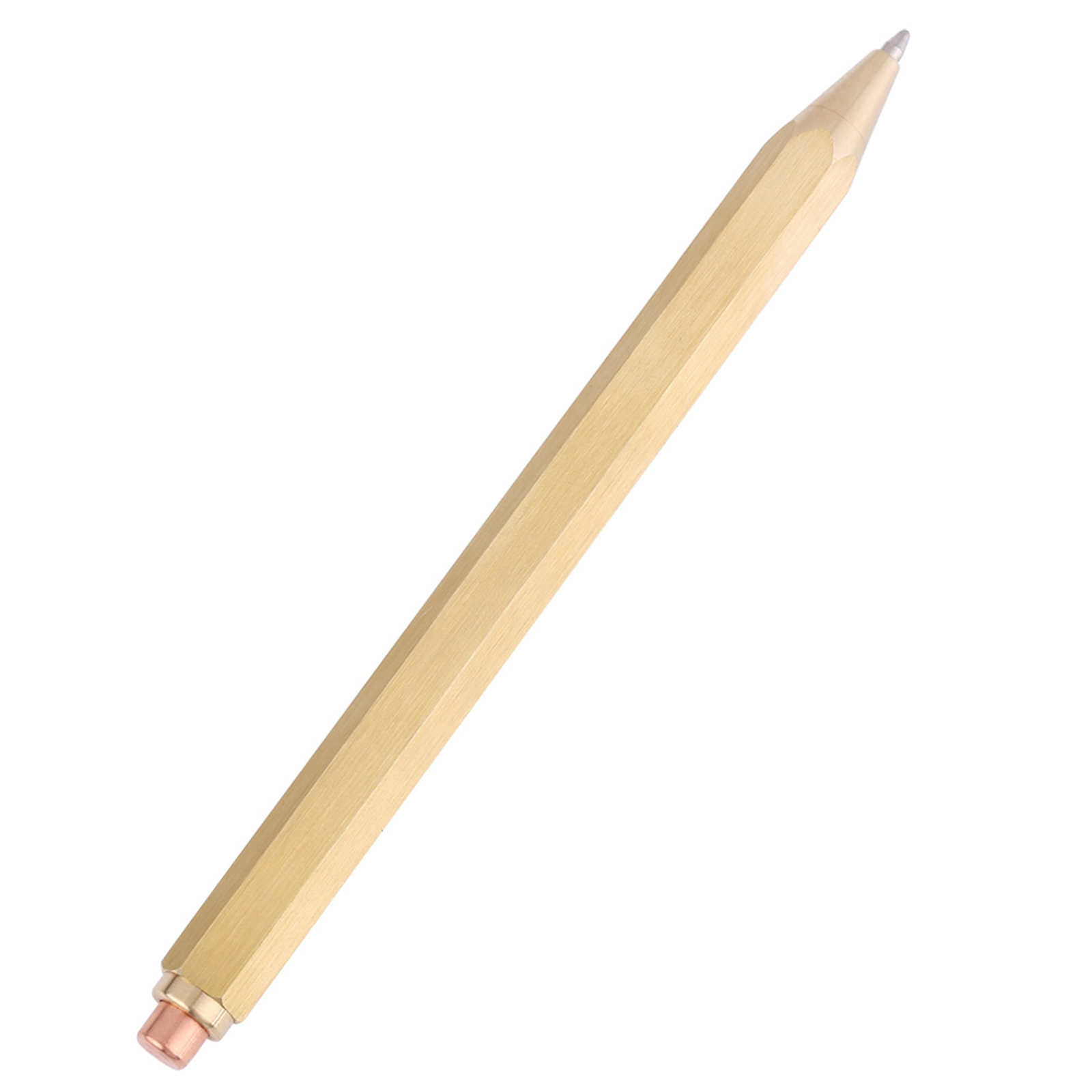 1PC Copper Brass Pen Spring Ballpoint Pen Writing Stationery Office Supplies♡