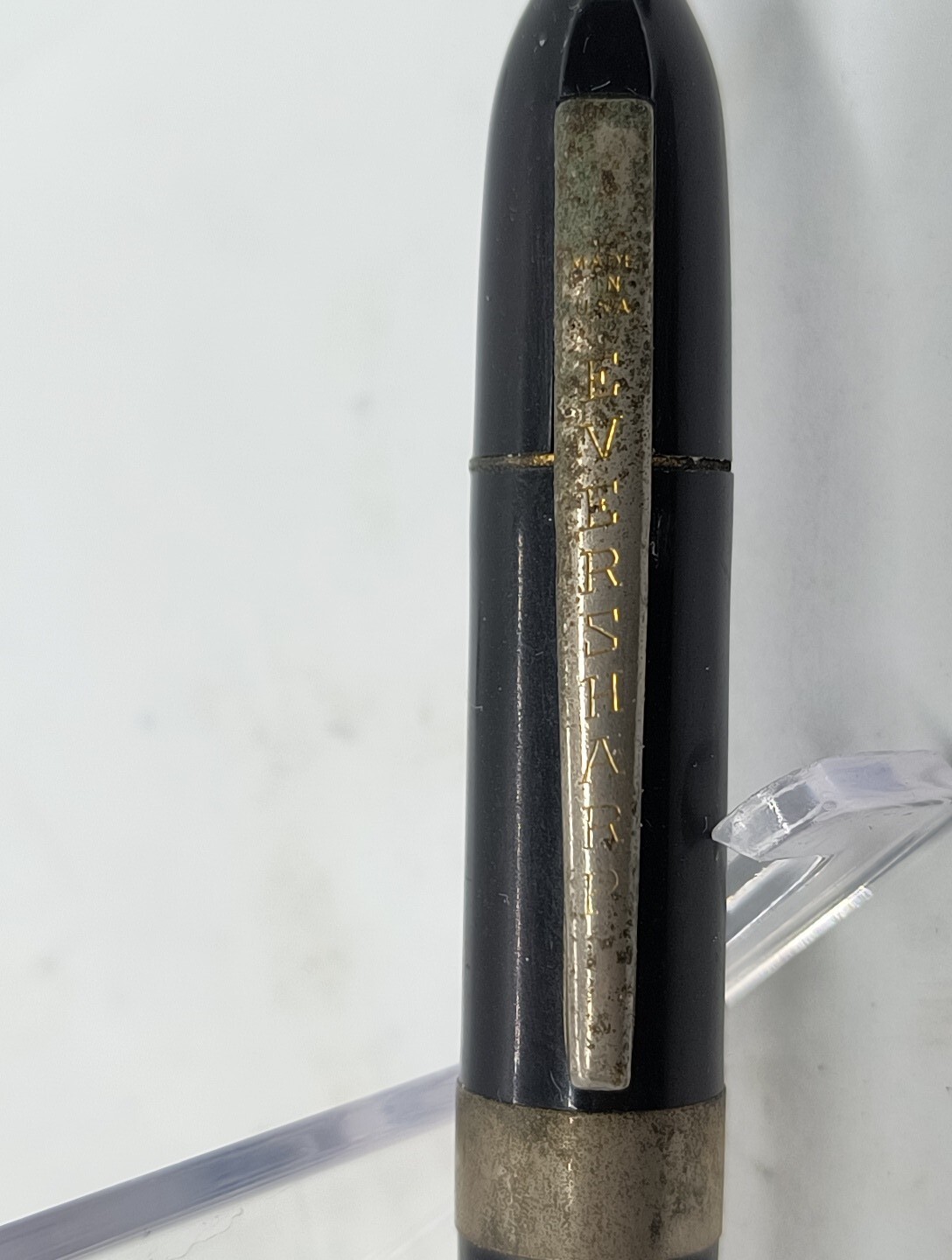Vintage 1956 Eversharp Ballpoint Pen, Ink dried from age, Black W/Gold trim.