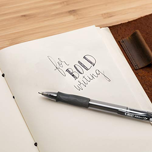 Velocity Bold Retractable Ball Pen, Bold Point 36 Count (Pack of 1) Black