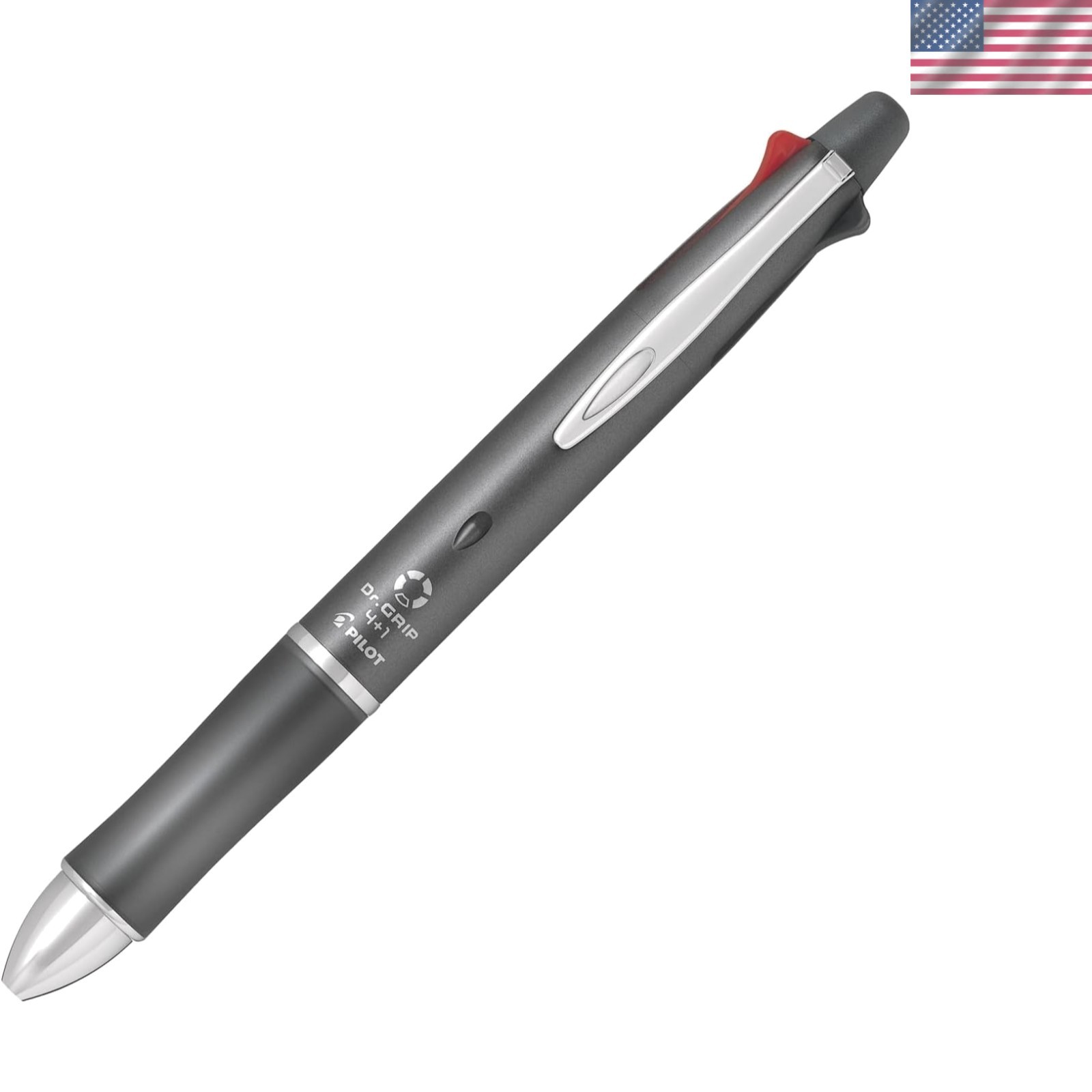 Elegant Dr. Grip Multi-Function Pen 4-in-1 with 0.5mm Ink & Mechanical Pencil