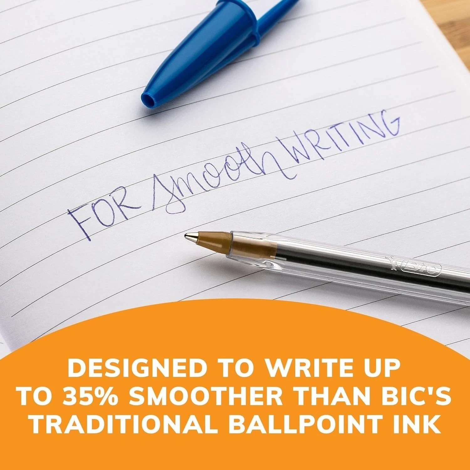 Pack of 10 Ballpoint Pen – Blue Ink Ball Point Pens for Office Writing School