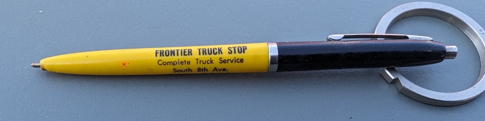 Frontier Truck Stop Greeley Co. Advertising Ball-point Don McBride A1