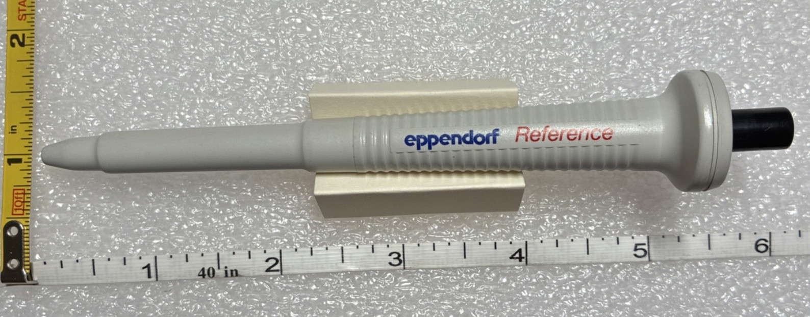 Eppendorf Reference Pipette Ballpoint Pen, black end cap + ink, German, novelty