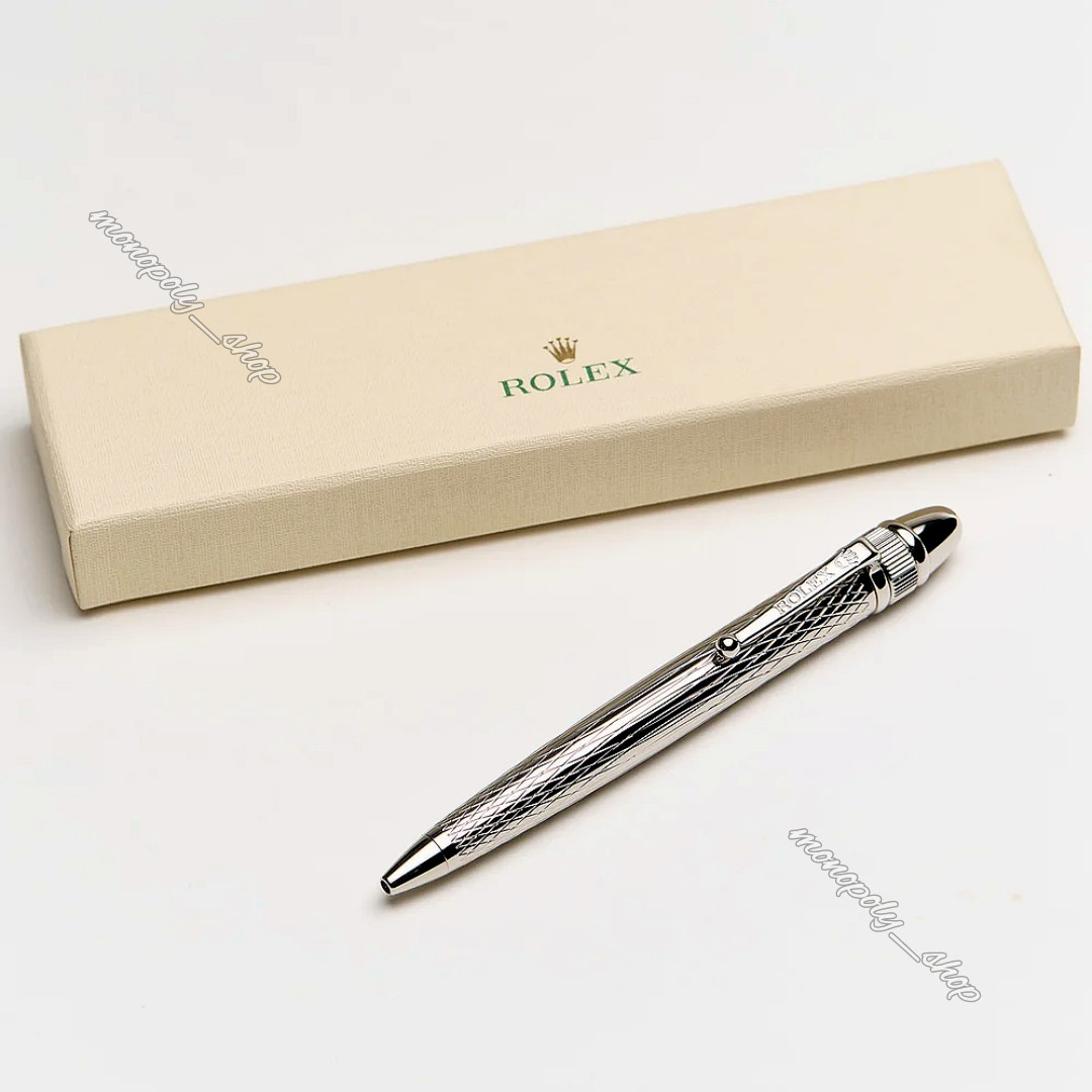 NEW Rolex Gift Ballpoint Silver Pen Novelty Collectible, Luxury New With Box
