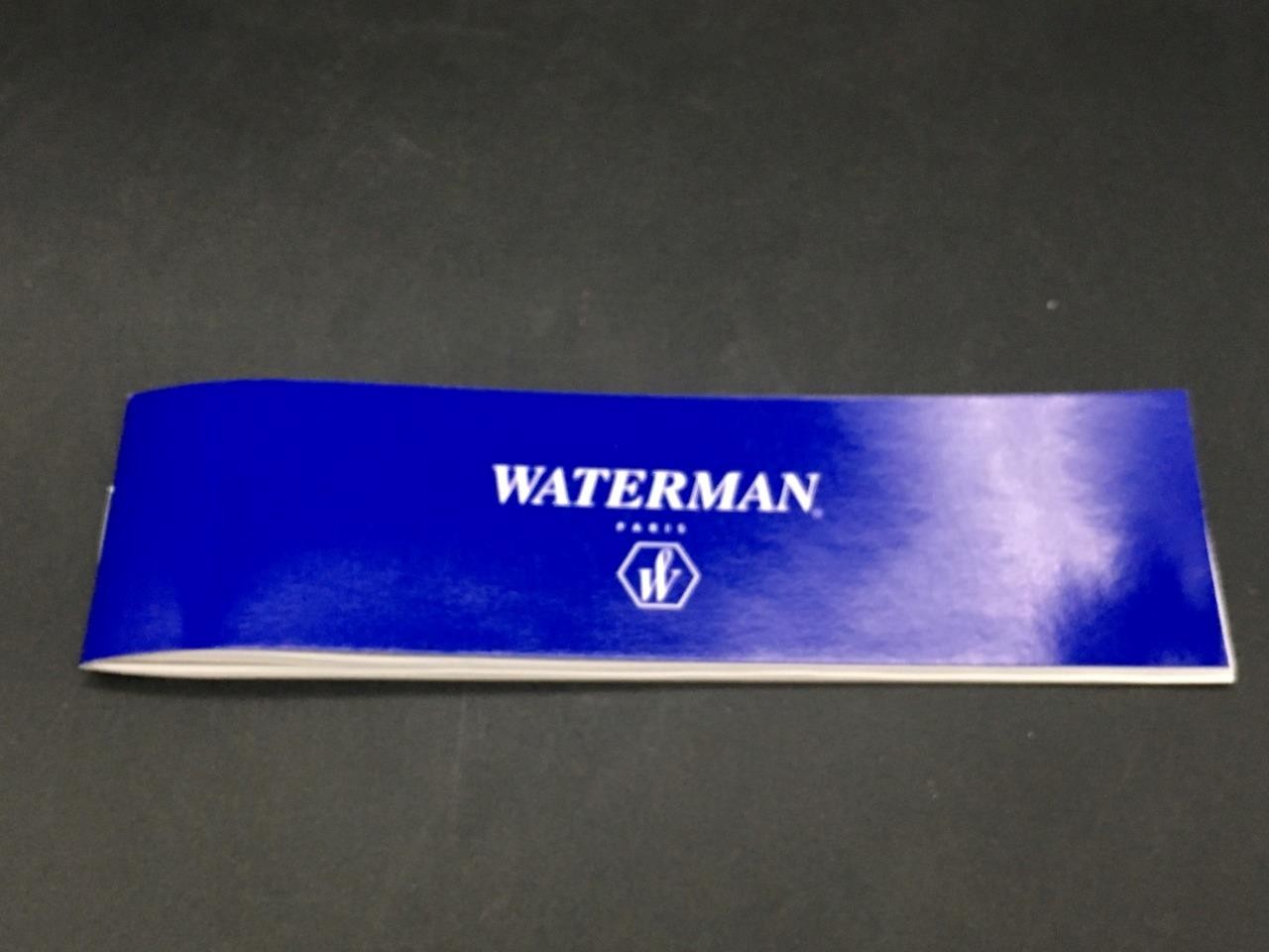 WATERMAN PARIS HEMISPHERE BALLPOINT PEN BLACK AND GOLD – BLUE INK (IN BOX) E4736