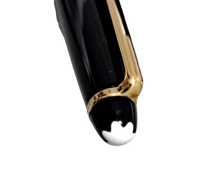 From Japan Authentic MONT BLANC Meisterstuck Ballpoint Pen Black GP Gold UNISEX