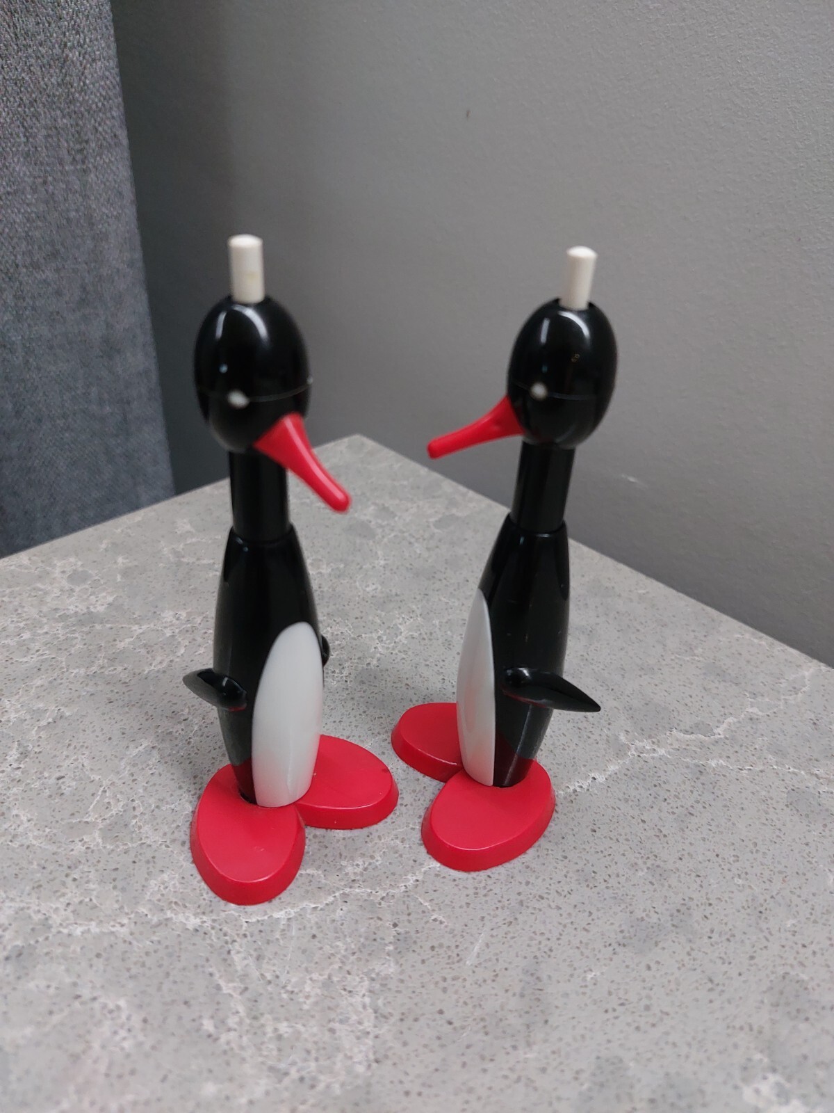 Vintage Two Rare Soviet Penguin Pen USSR Souvenir Pen
