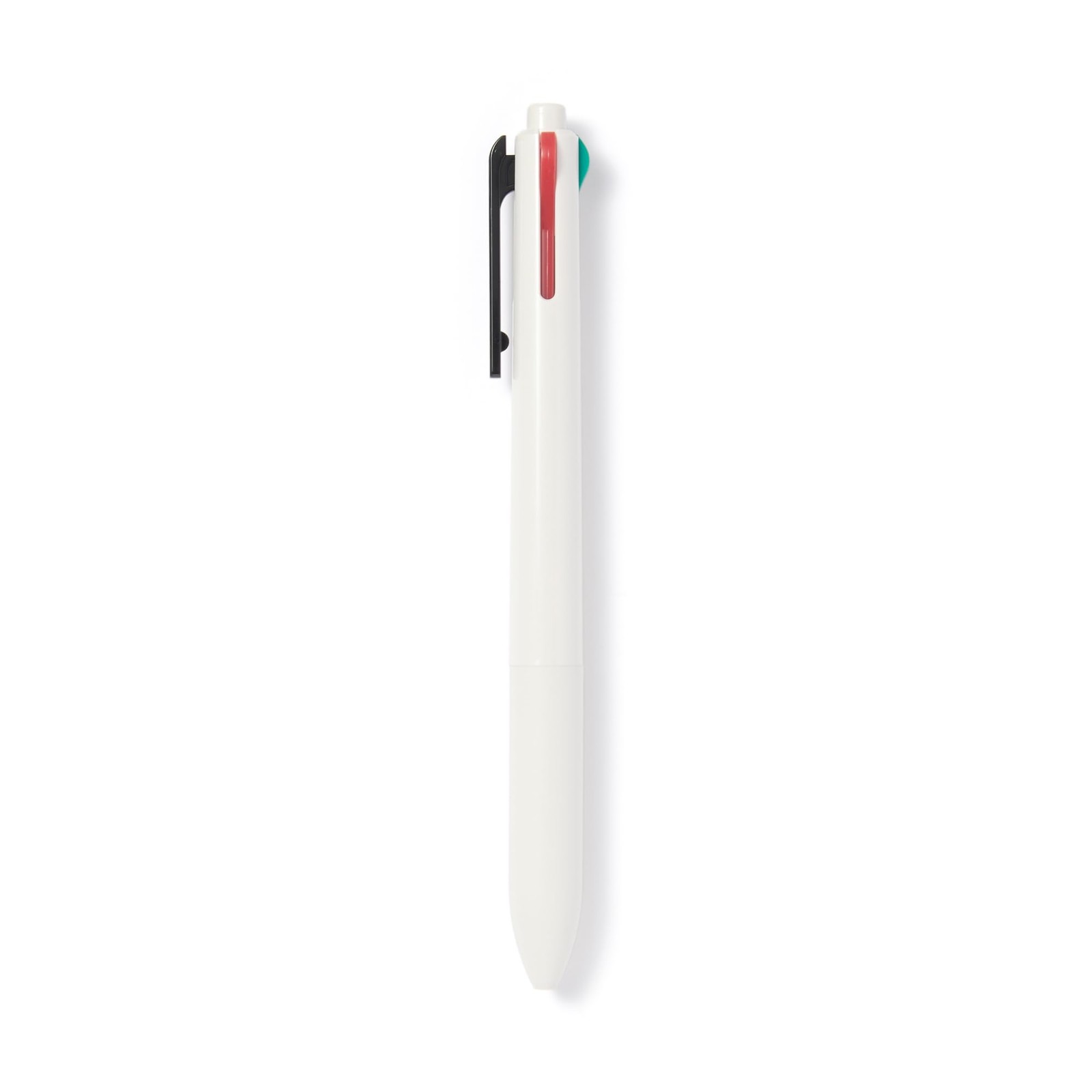 Smooth-writing 4-color oil-based ballpoint pen, 0.7mm, black, red, blue, green.