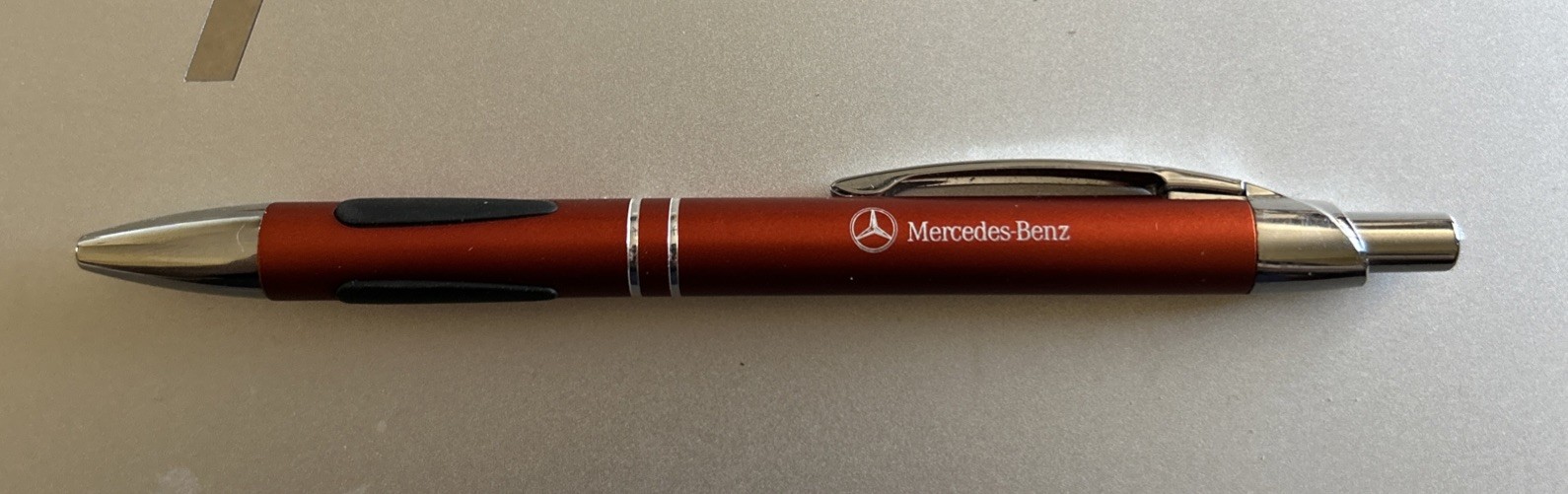 Mercedes-Benz Ballpoint Pen – Orange and Chrome