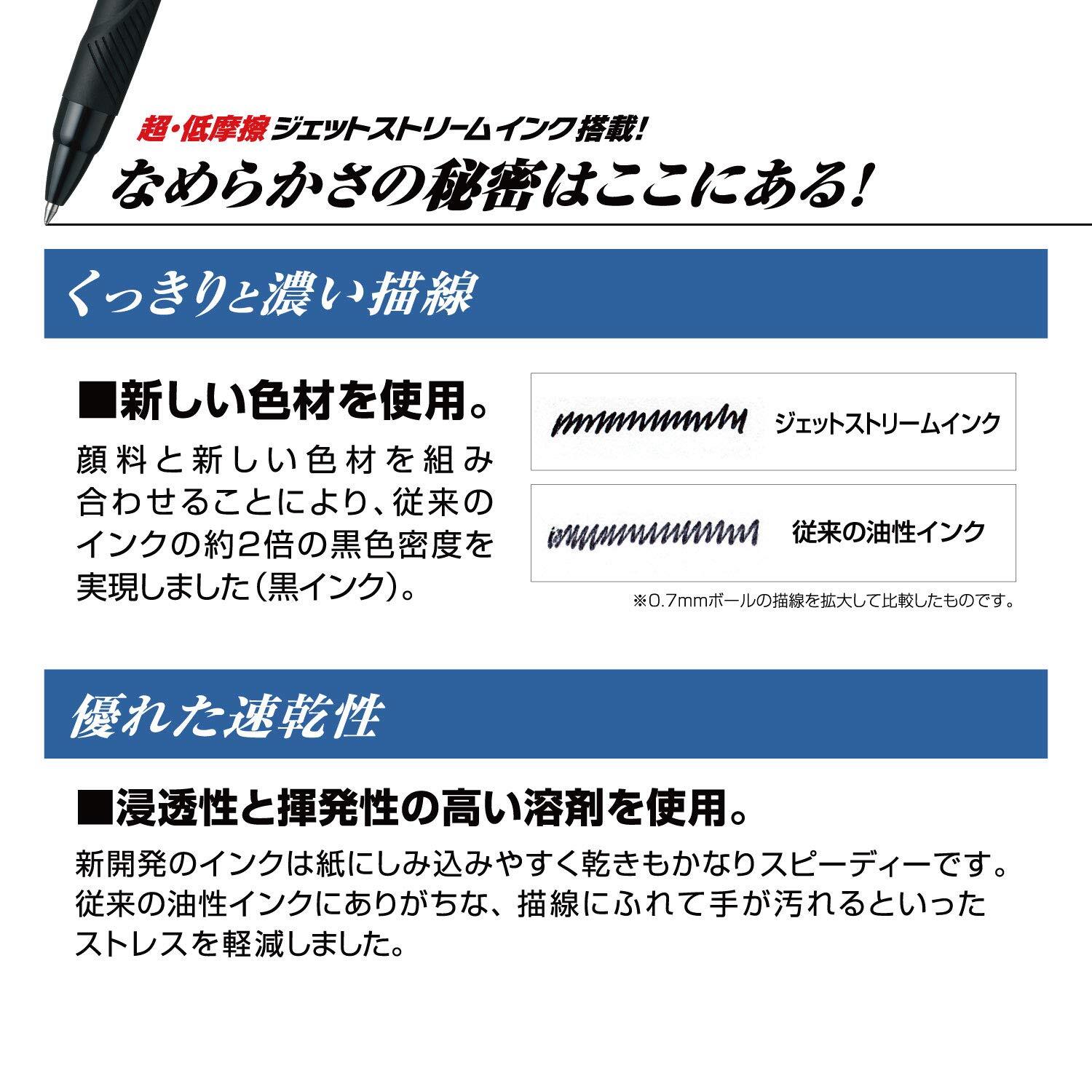 Uni Jetstream 4 in 1 Metal Edition Pen Black Red Blue Green Smooth Writing