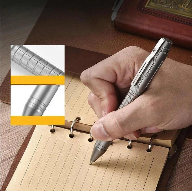 Titanium Ballpoint Pen EDC Signature Writing Pocket Pen High Business Office Pen