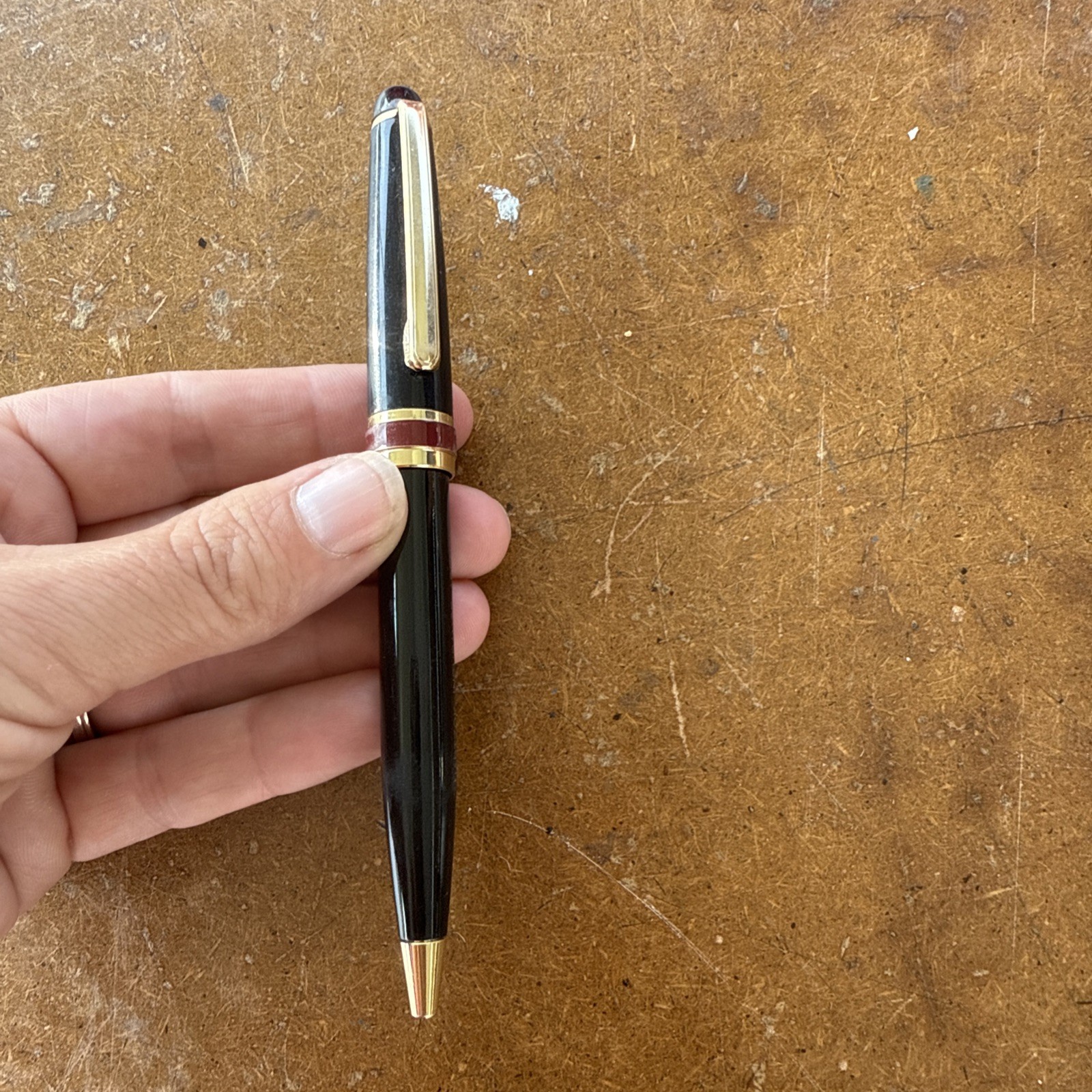 Vintage Adler Typewriters BALL POINT PEN BLACK/GOLD Pen Advertisement