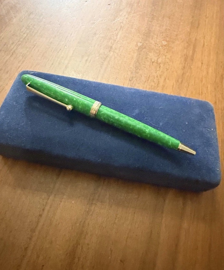 Sailor Magellan Jade Green Ballpoint Pen with Case