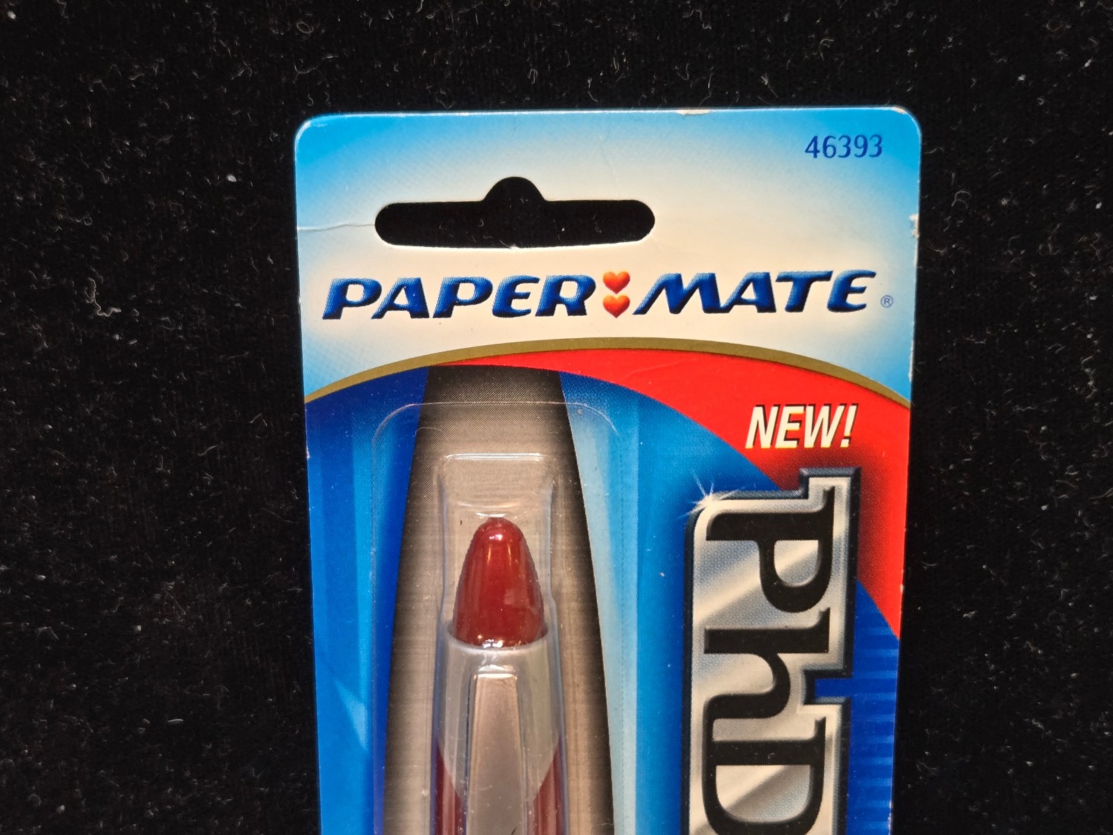 PAPER MATE PhD ULTRA BALL POINT PEN, RED, LUBRIGLIDE; JAPAN; NOS