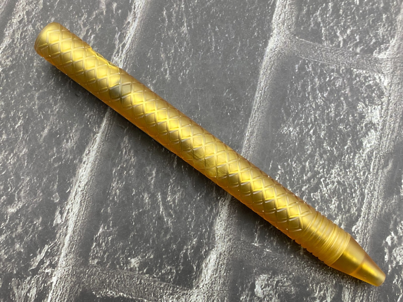 TwoSun TS-Pen37-PEI Checkered Tactical Titanium Push Button Mechanism Pen