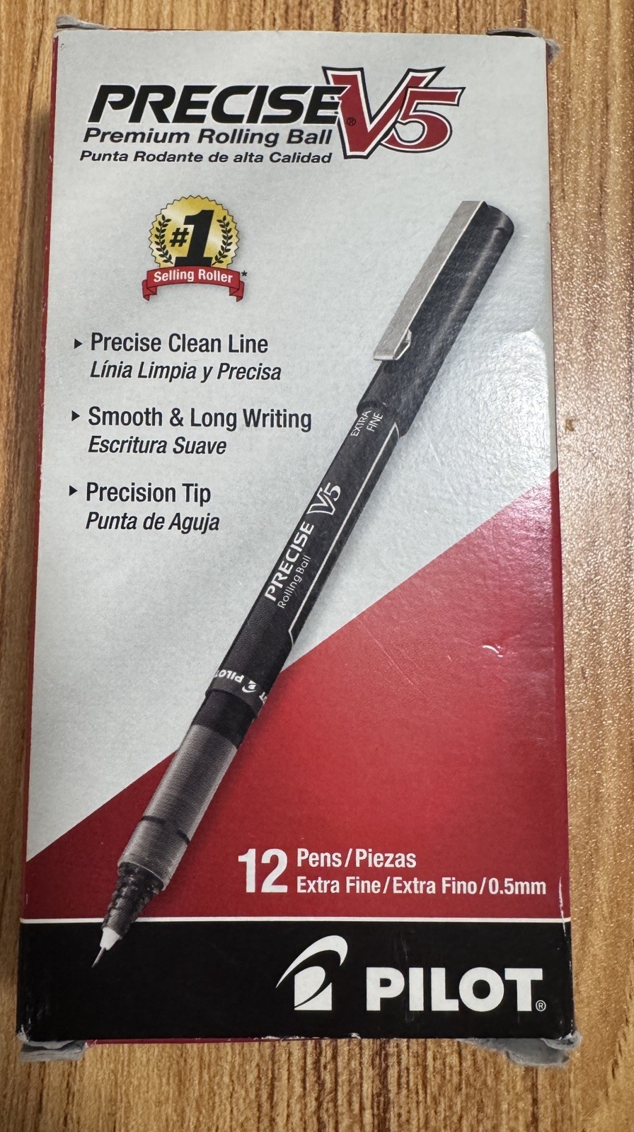Precise V5 Extra Fine Point Rolling Ball Pens – Archival Black Ink, 10 ONLY