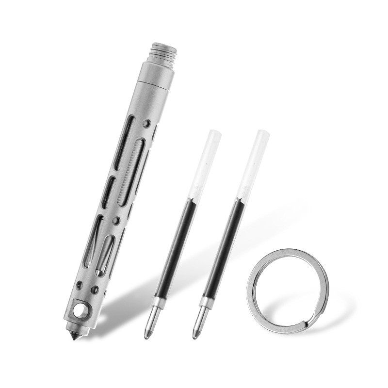 Mini Titanium Tactical Pen Emergency Glass Breaker Self Defense Pocket Tool