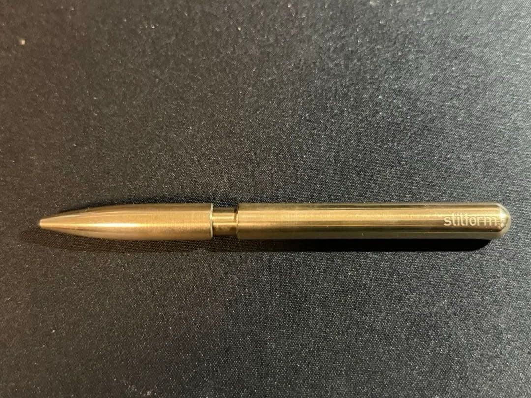 Stilform Pen Brass Model Writing Instrument Brass Finish Writing Pen USED item