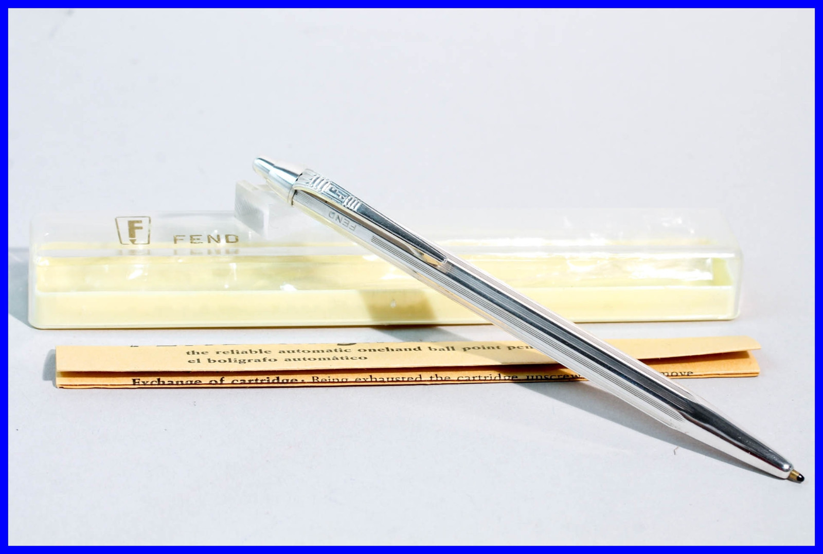 Fend Mignon Full Metal Ballpoint Pen with Original Manual and Packaging