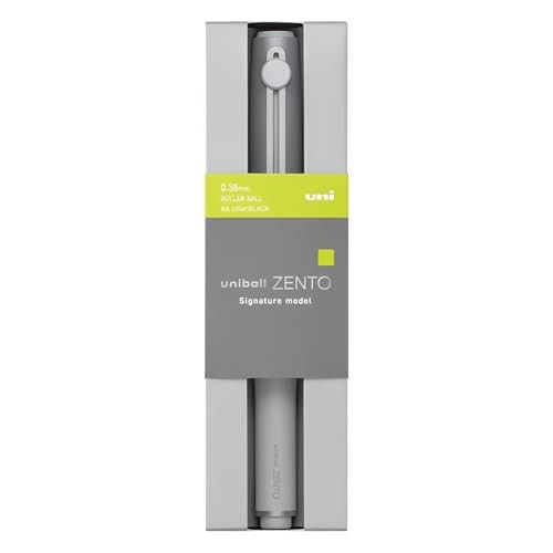 Mitsubishi uni-ball ZENTO Signature Model Ballpoint Pen Silver 0.38mm ink Black