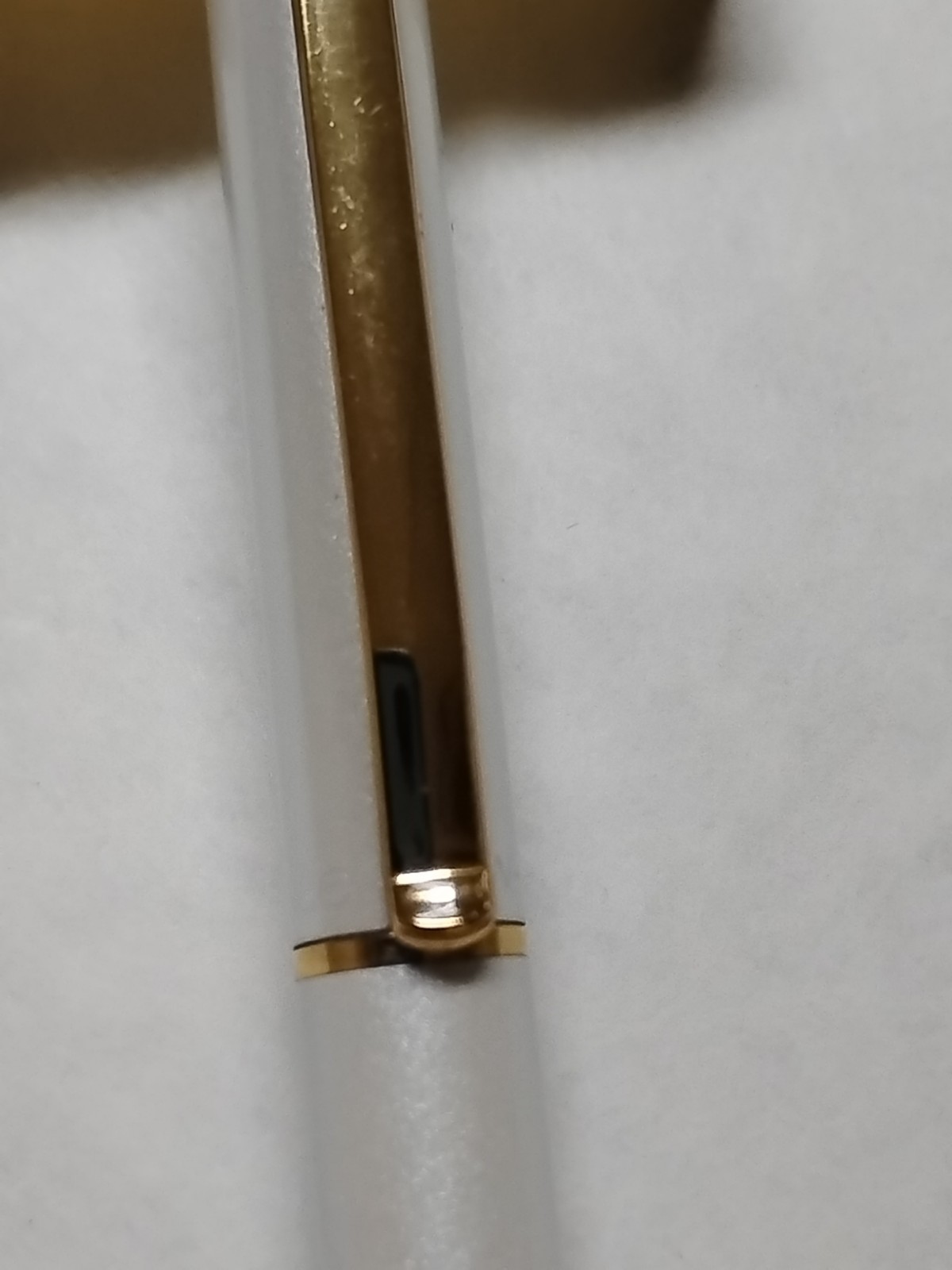 Vintage Elysee Ballpoint Pen Pearl-white-BASF Logo Made in Germany #87