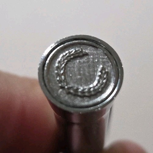 Garland Executive Ballpoint Pen Black Chrome Twist Laurel Wreath