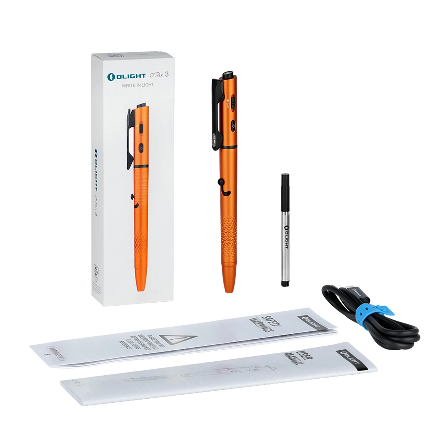 O’Pen 3 Multifunctional Pen Light with 120 Lumens & Green Laser