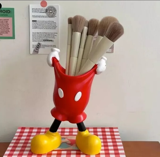 Us Seller New Mickey Mouse Planter Pot / Brush, Pen, Pencil Holder, Desk Decor
