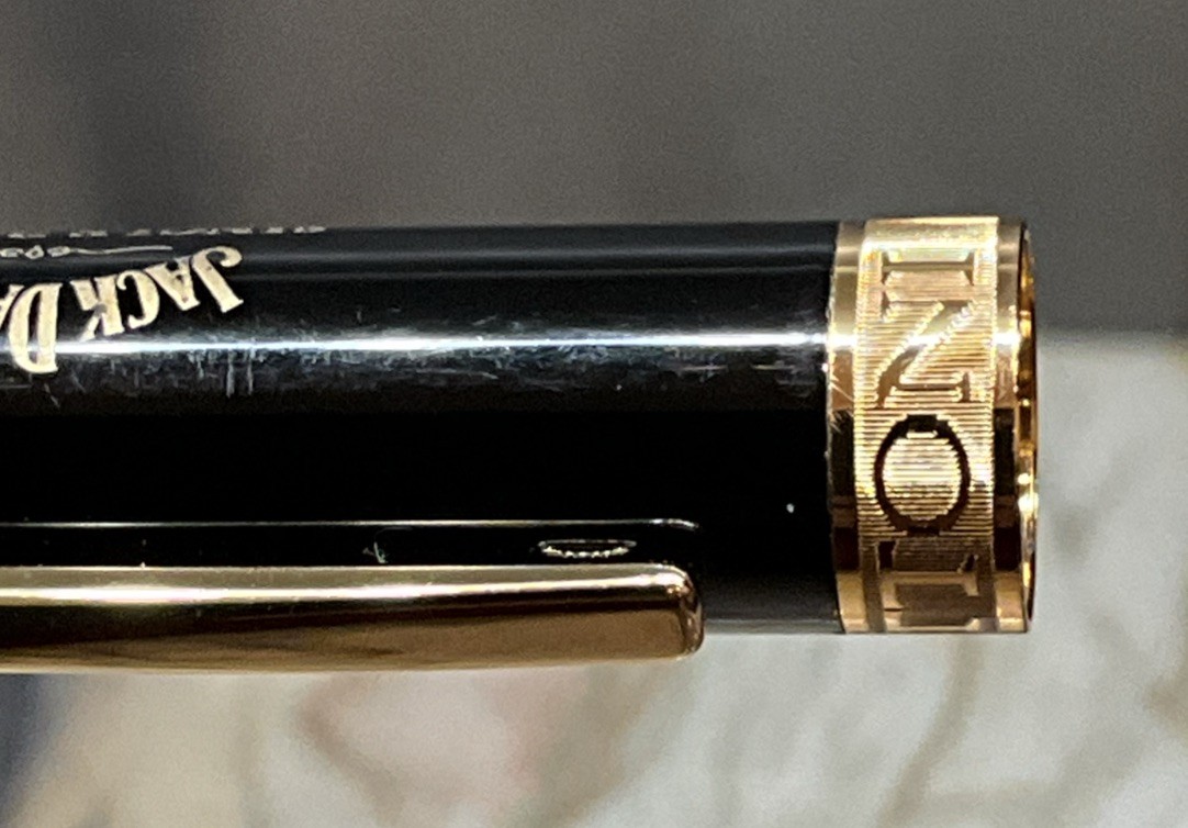 Bettoni collection ball point pen Jack Daniels Single Barrel Black /Gold accents