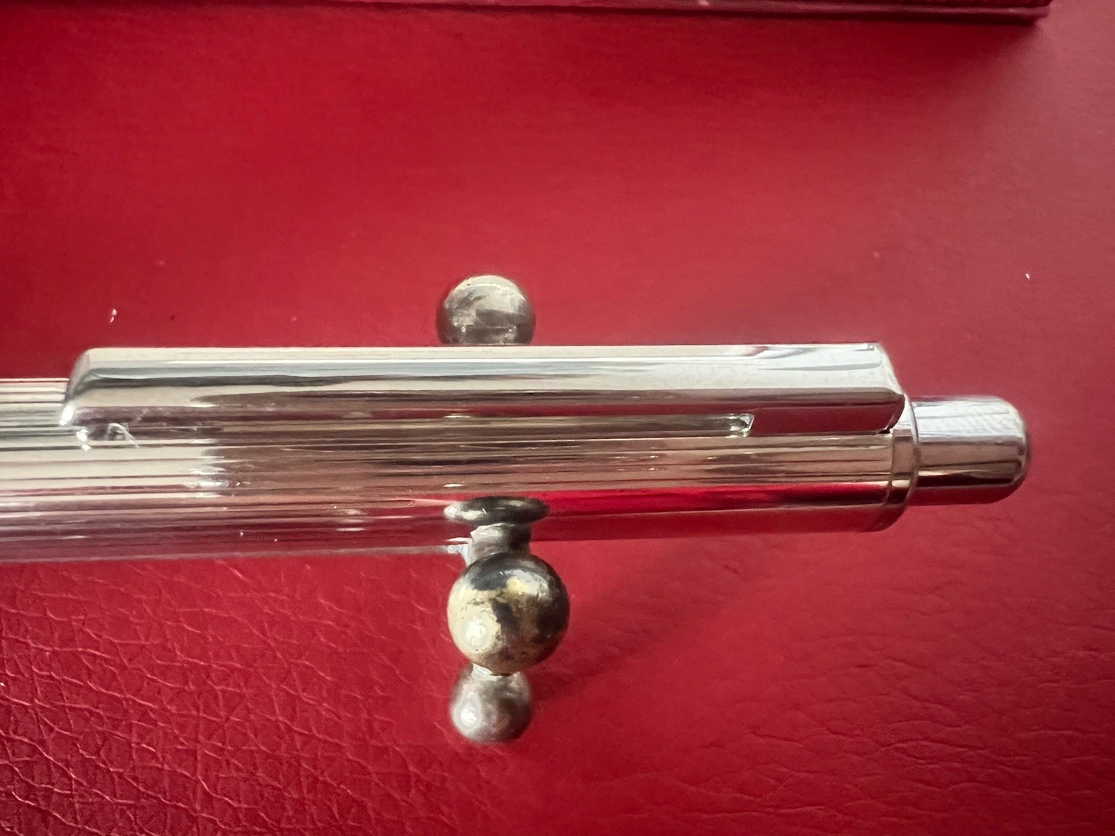 SETTELAGHI Silver 925 Solid Ballpoint Pen Strong Personal Window Weight 1