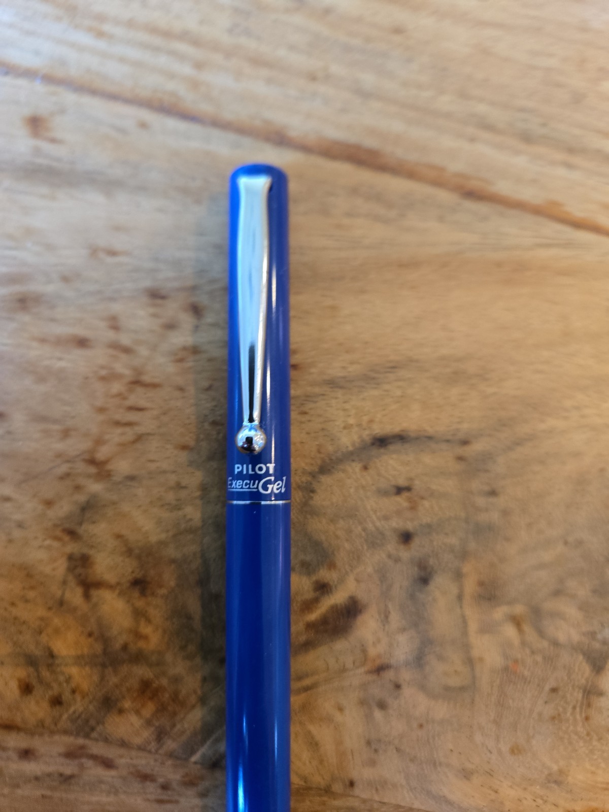 Vintage Unique Rare Pilot Execu Gel Rollerball Blue Pen Black Ink Execugel