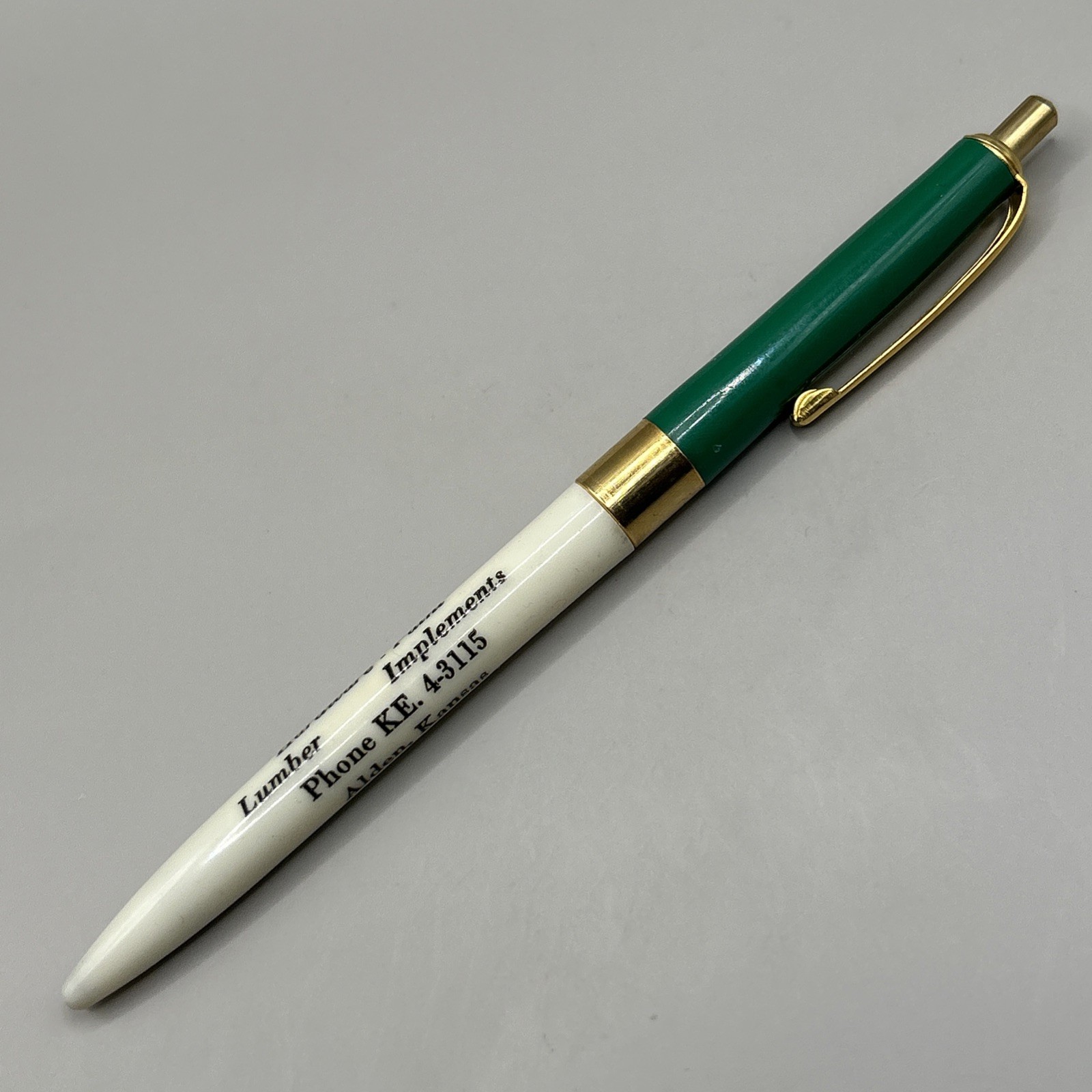 VTG c1950s/60s Rocket Ballpoint Pen ALDEN FARM SUPPLY Alden Kansas
