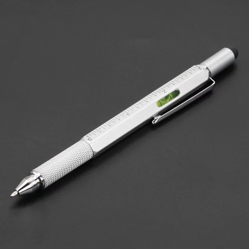 7 in1 Multifunction Ballpoint Pen with Modern Handheld Tool Measure Technical