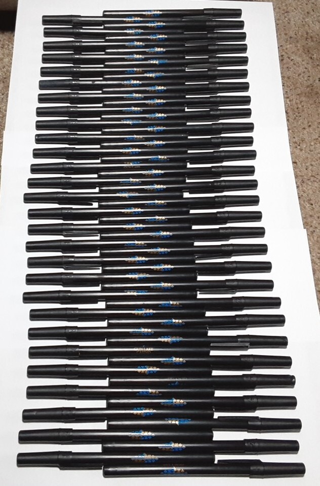 74 Lot Gun Lake Casino Michigan Black Bic 1st Year Open Pen Pens 60 W Caps 14 No