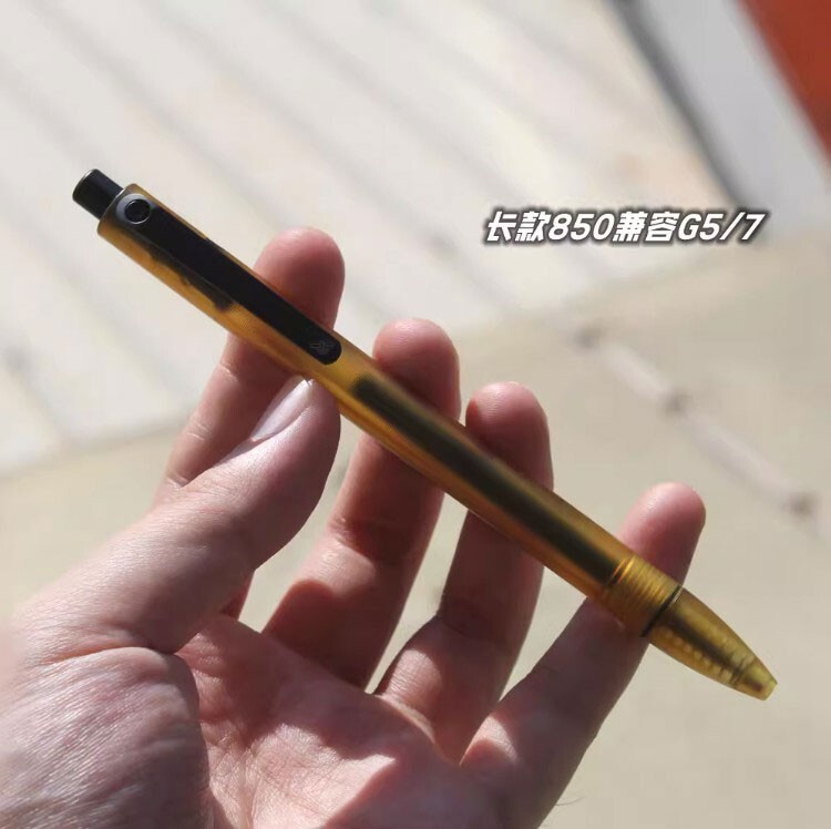EDC PEI Titanium Alloy Pocket Ballpoint Pen Signature Writing Student Office Pen