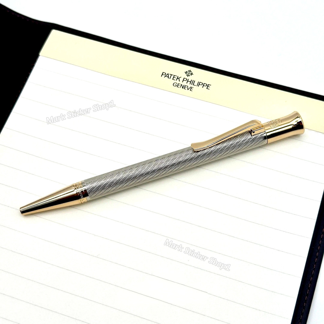 Patek Philippe Pen Scripted Silver Weave Graf Von Faber Castell Rare AD VIP Gift