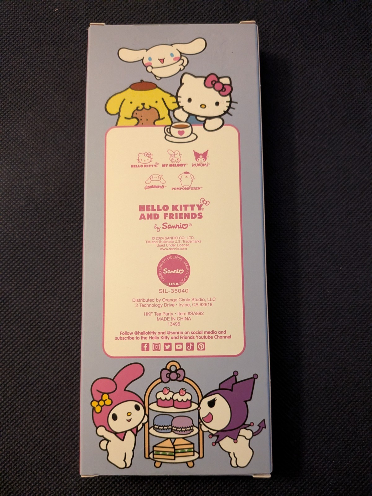 Hello Kitty & Friends Tea Party Multicolor Pen Set Kawaii Writing Pens New