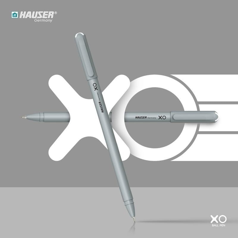 Hauser Xo Ball Pen 0.6mm Black Ink Set of 20 Smudge Free Writing