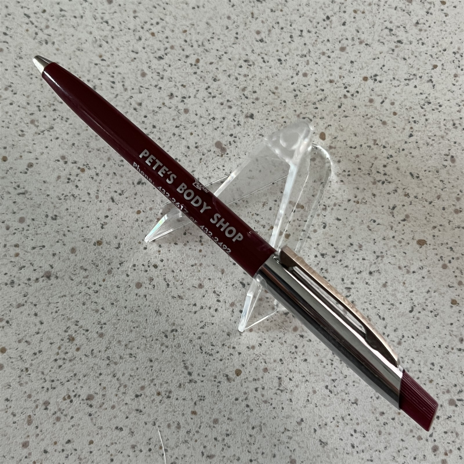 Pete’s Body Shop Lincoln Nebraska Vintage Ballpoint Pen #20123