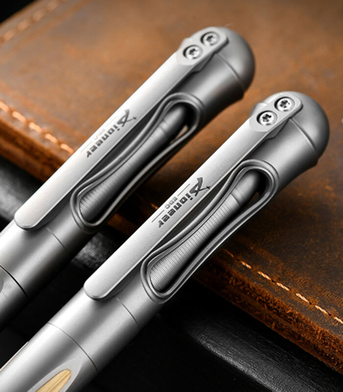 Practical Titanium Pocket Ballpoint Pen Signaturing Working Outdoor EDC Pen
