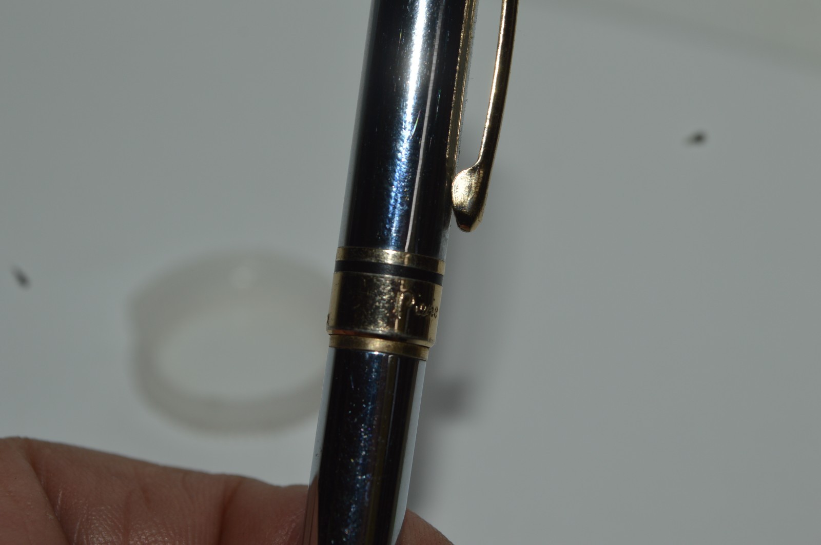 Pierre Cardin Small Ballpoint Pen 4.25 Inch Long Twist Action Metal Rubber Grip