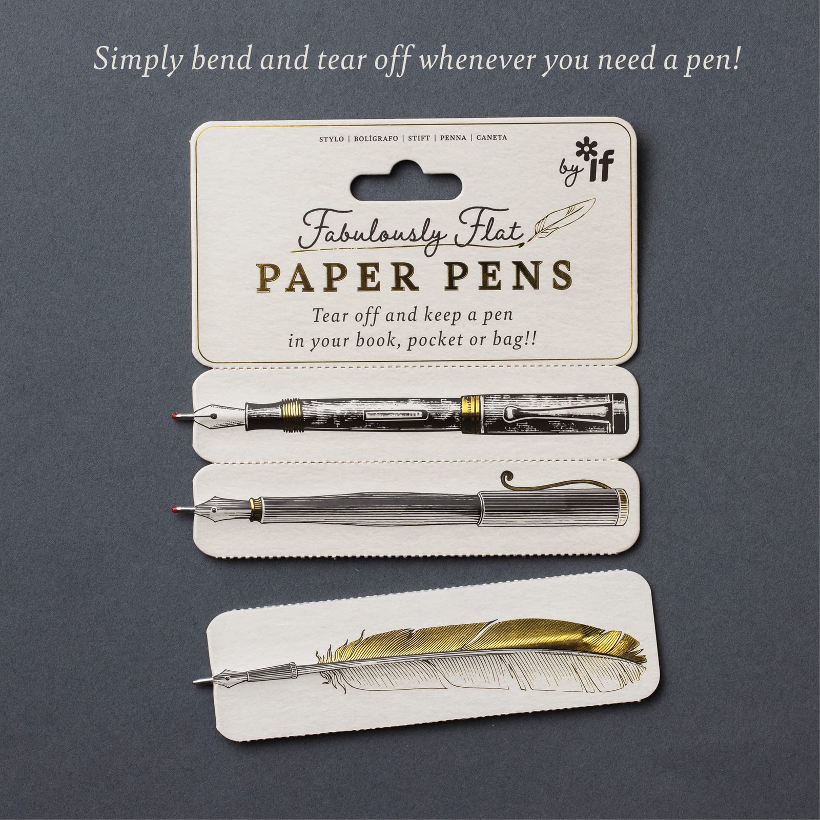 If Fabulously Flat Paper Pens Office Product