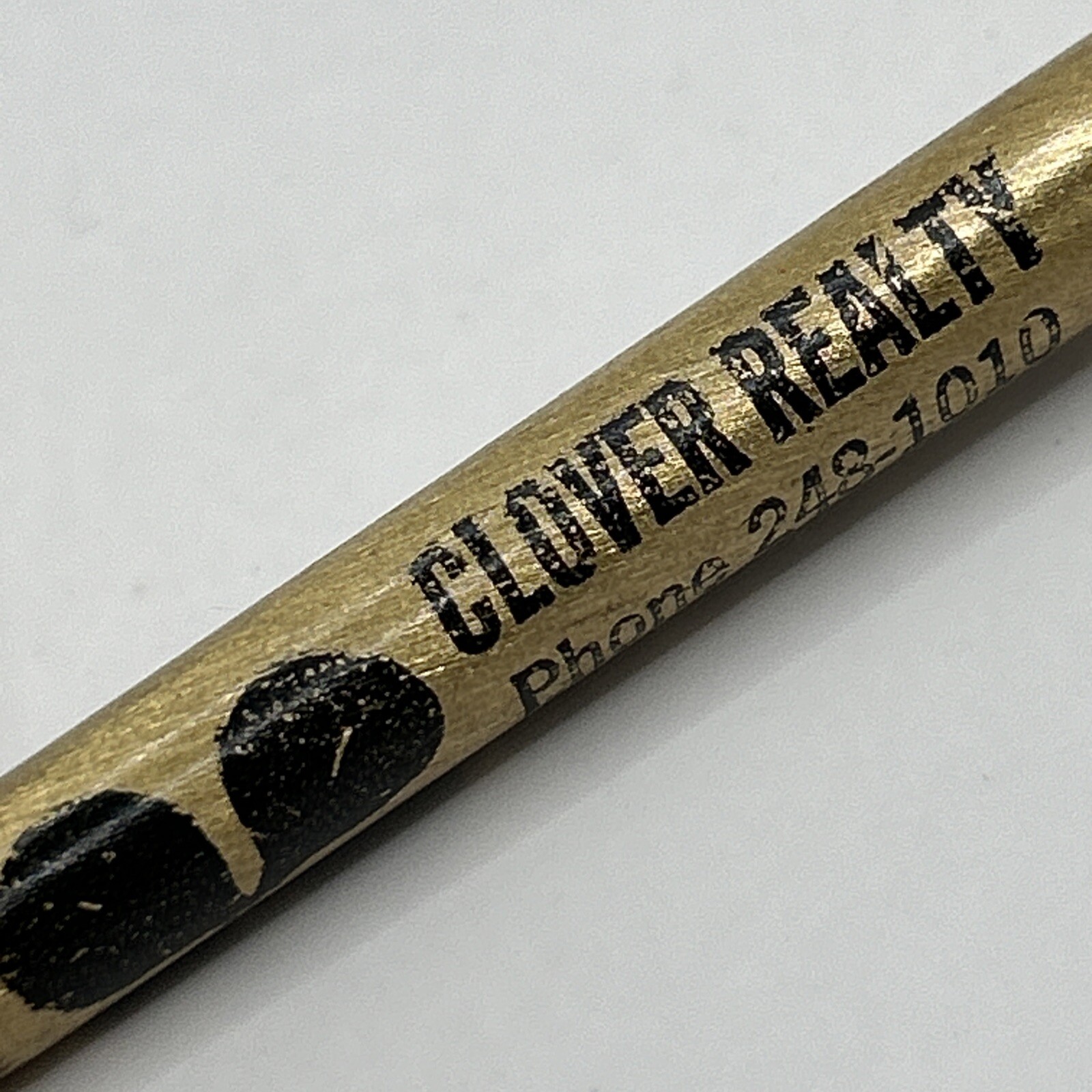 VTG Ballpoint Pen CLOVER REALTY Lawton Oklahoma