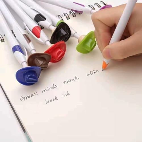 10 Pcs Fun Cowboy Pens Novelty Ballpoint Pen with Western Pens Unique Funny