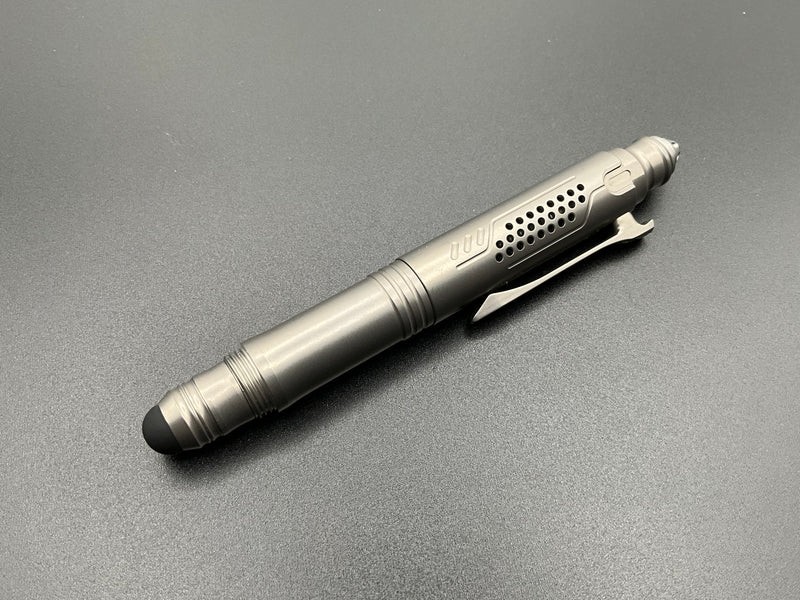 Ketuo Aurora Multi Function Pen Gray Writes Black Streamlined Stores Hex Bits