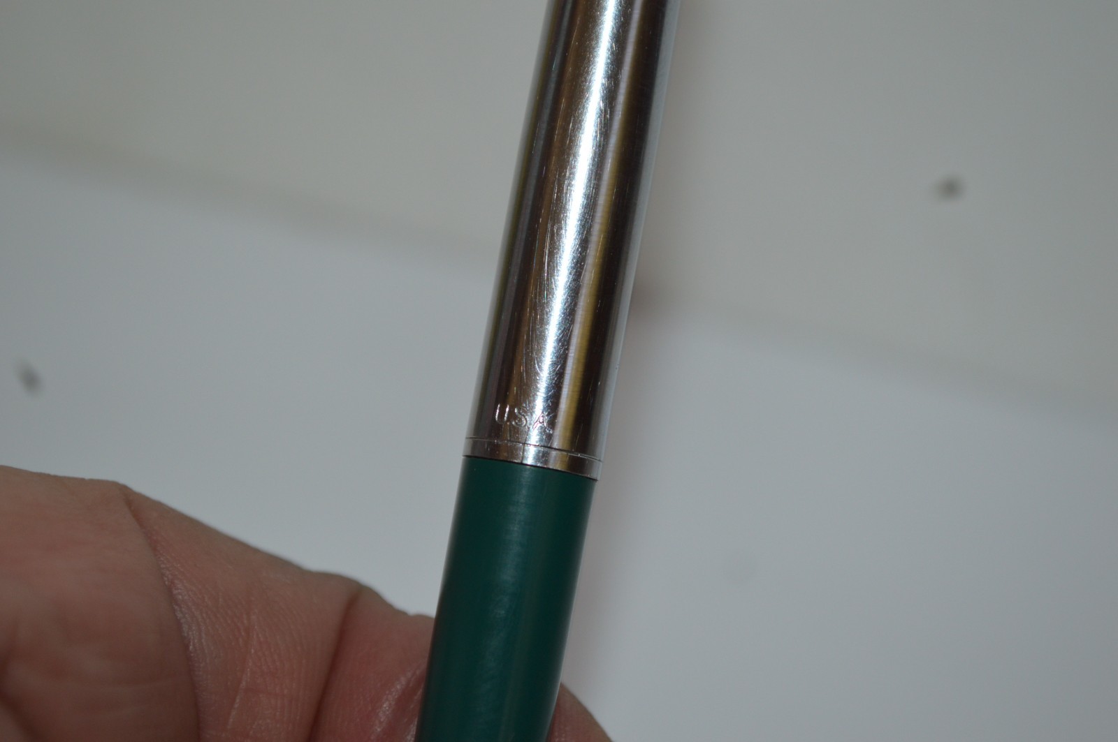 PAPER MATE Profile #2 Regular Grip Ball Pen Dark Green Barrel Made In USA 1990s